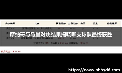 摩纳哥与马里对决结果揭晓哪支球队最终获胜